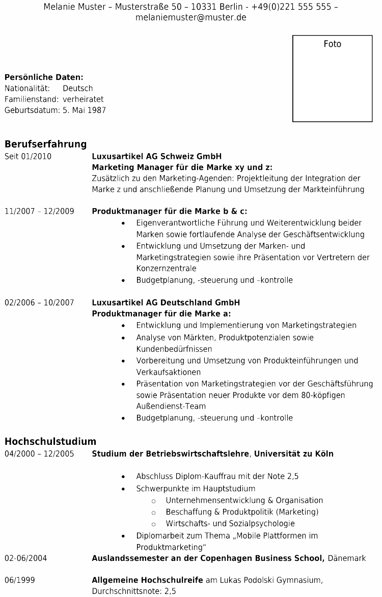 Berufserfahrene Bewerberin Im Marketing