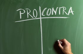 Pro und Contra Tafel, Vor- und Nachteile, abwiegen
