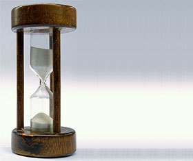 Sanduhr, Zeit