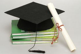 Promotion, Doktorarbeit, Absolventenhut