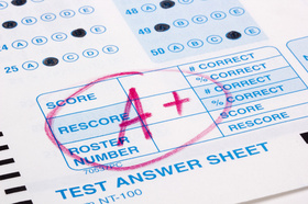 Testergebnisse, Punkte, Score, Multiple Choice, sehr gut