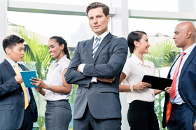 Arrogant, Business, Men, Group, Stehend