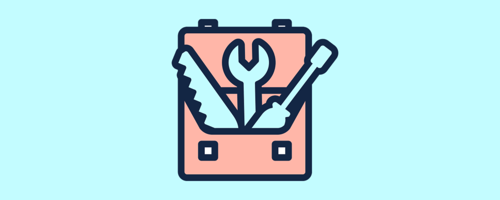 Ratgeber 5 Führungsstile: Header-Illustration mit Toolkit